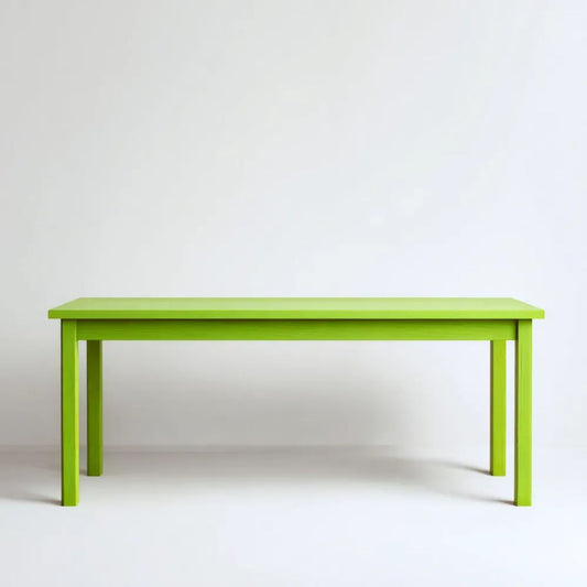 Zielony drewniany stół prostokątny 120 x 60 x 75 cm